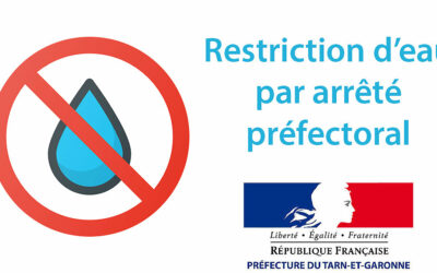 ARRETÉ DE RESTRICTION DES USAGES DE L’EAU